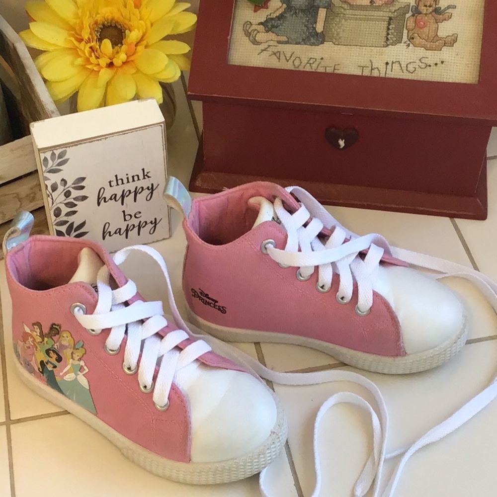 HOST PICK ‘Disney’ Princess Lace-Up Hi-Top Sneakers (#2)